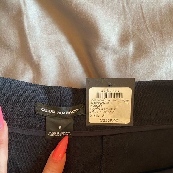 CLUB MONACO - US8 - NWT - Navy Culottes - Baruska Pant - Picture 2 of 9